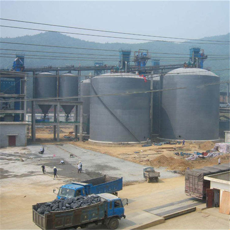 湘西水泥钢板仓2座3000吨青岛项目进入施工